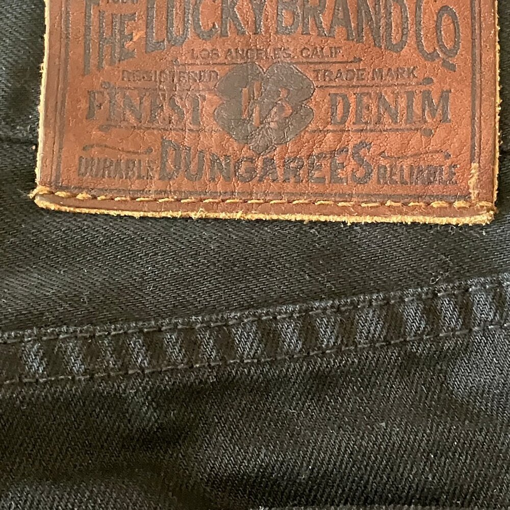 Lucky Brand Mens Jeans, Black Denim, Reg. Inseam, Made in America, Size 33 - Picture 14 of 15